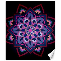 Mandala Circular Pattern Canvas 8  X 10  by Nexatart