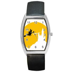 Castle Cat Evil Female Fictiona Barrel Style Metal Watch by Nexatart