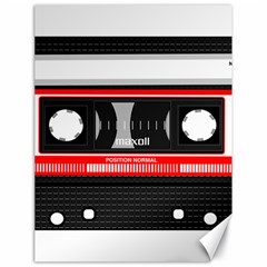 Compact Cassette Musicassette Mc Canvas 18  X 24   by Nexatart