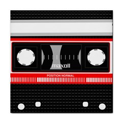 Compact Cassette Musicassette Mc Face Towel by Nexatart