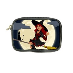 Witch Witchcraft Broomstick Broom Coin Purse by Nexatart