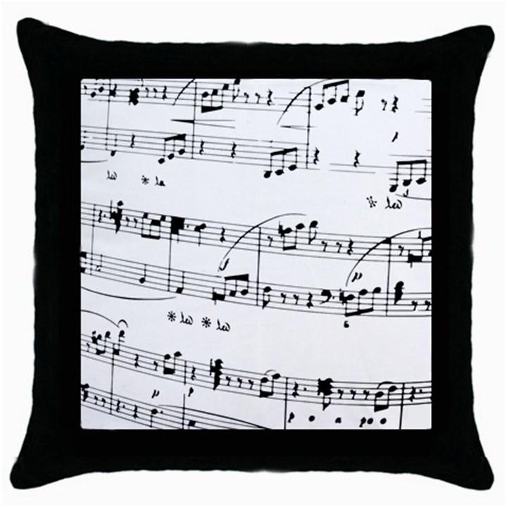 Abuse Background Monochrome My Bits Throw Pillow Case (Black)