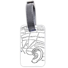 Brain Chart Diagram Face Fringe Luggage Tags (two Sides) by Nexatart