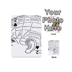 Brain Chart Diagram Face Fringe Playing Cards 54 (mini) 