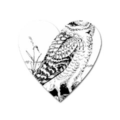 Animal Bird Forest Nature Owl Heart Magnet