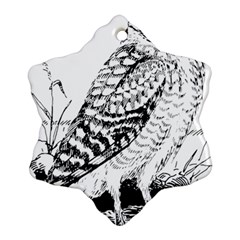 Animal Bird Forest Nature Owl Ornament (Snowflake)