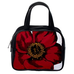 Floral Flower Petal Plant Classic Handbags (One Side)