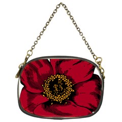 Floral Flower Petal Plant Chain Purses (One Side) 