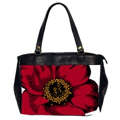 Floral Flower Petal Plant Office Handbags (2 Sides) 