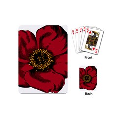 Floral Flower Petal Plant Playing Cards (Mini) 