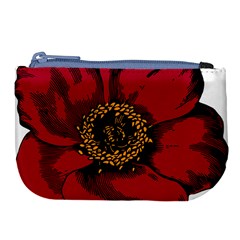 Floral Flower Petal Plant Large Coin Purse