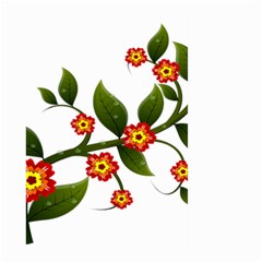 Flower Branch Nature Leaves Plant Large Garden Flag (two Sides)