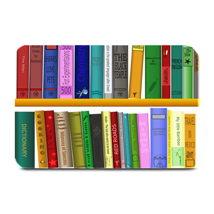 Shelf Books Library Reading Plate Mats