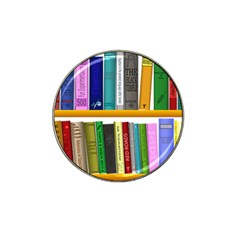 Shelf Books Library Reading Hat Clip Ball Marker by Nexatart