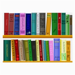 Shelf Books Library Reading Large Glasses Cloth (2-side)