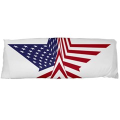 A Star With An American Flag Pattern Body Pillow Case (dakimakura)