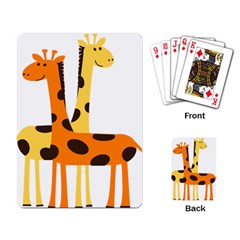 Giraffe Africa Safari Wildlife Playing Card by Nexatart