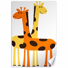 Giraffe Africa Safari Wildlife Canvas 12  X 18  