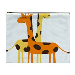 Giraffe Africa Safari Wildlife Cosmetic Bag (xl) by Nexatart