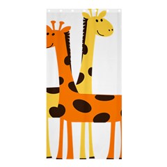 Giraffe Africa Safari Wildlife Shower Curtain 36  X 72  (stall)  by Nexatart