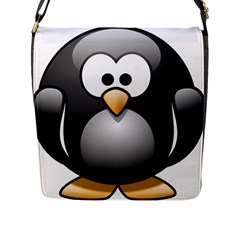 Penguin Birds Aquatic Flightless Flap Messenger Bag (l)  by Nexatart