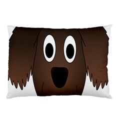 Dog Pup Animal Canine Brown Pet Pillow Case (two Sides) by Nexatart