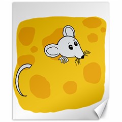 Rat Mouse Cheese Animal Mammal Canvas 16  X 20   by Nexatart