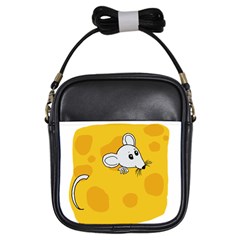 Rat Mouse Cheese Animal Mammal Girls Sling Bags by Nexatart