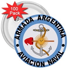 Argentine Naval Aviation Patch 3  Buttons (100 Pack)  by abbeyz71