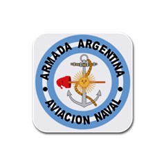 Argentine Naval Aviation Patch Rubber Square Coaster (4 Pack)  by abbeyz71