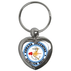 Argentine Naval Aviation Patch Key Chains (heart)  by abbeyz71