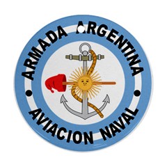 Argentine Naval Aviation Patch Round Ornament (two Sides) by abbeyz71