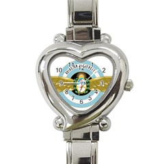 Argentine Army Aviation Badge Heart Italian Charm Watch by abbeyz71