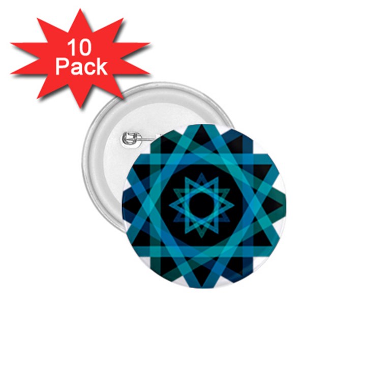 Transparent Triangles 1.75  Buttons (10 pack)