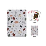 Grey Toned Pattern Playing Cards (Mini)  Back