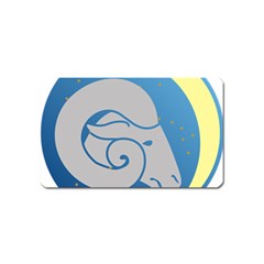 Ram Zodiac Sign Zodiac Moon Star Magnet (Name Card)