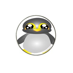 Cute Penguin Animal Hat Clip Ball Marker by Nexatart