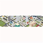 Simple Map Of The City Large Bar Mats 32 x8.5  Bar Mat