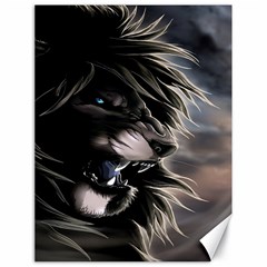 Angry Lion Digital Art Hd Canvas 18  X 24   by Nexatart