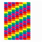 Rainbow 3d Cubes Red Orange Large Garden Flag (Two Sides) Front