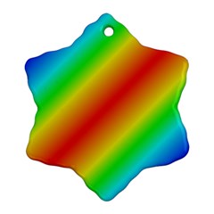 Background Diagonal Refraction Ornament (snowflake)