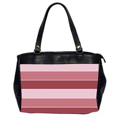 Striped Shapes Wide Stripes Horizontal Geometric Office Handbags (2 Sides)  by Nexatart