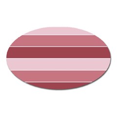 Striped Shapes Wide Stripes Horizontal Geometric Oval Magnet by Nexatart