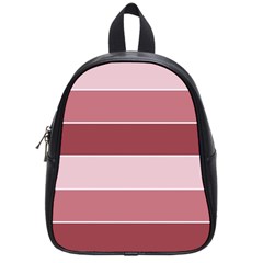 Striped Shapes Wide Stripes Horizontal Geometric School Bag (small) by Nexatart