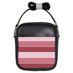 Striped Shapes Wide Stripes Horizontal Geometric Girls Sling Bags by Nexatart