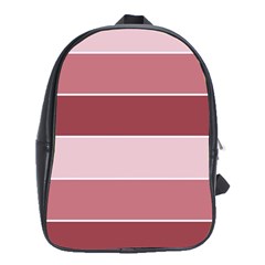 Striped Shapes Wide Stripes Horizontal Geometric School Bag (xl) by Nexatart