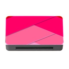 Geometric Shapes Magenta Pink Rose Memory Card Reader With Cf