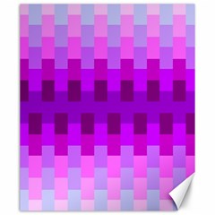 Geometric Cubes Pink Purple Blue Canvas 20  X 24  