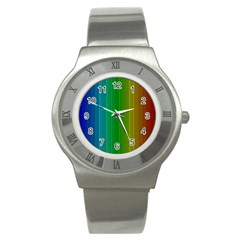 Spectrum Colours Colors Rainbow Stainless Steel Watch by Nexatart