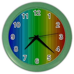 Spectrum Colours Colors Rainbow Color Wall Clocks by Nexatart